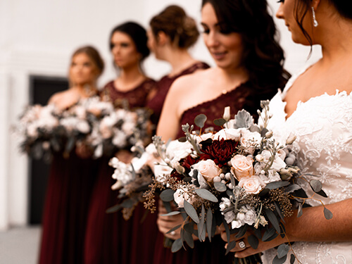 Bride on her wedding