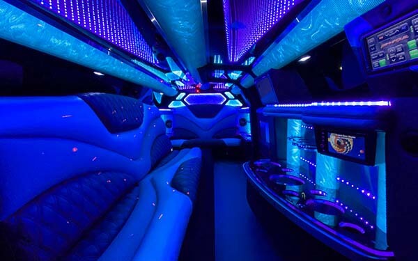 party bus with leather seats