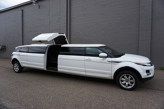 Exterior of a 12 Passenger Range Rover