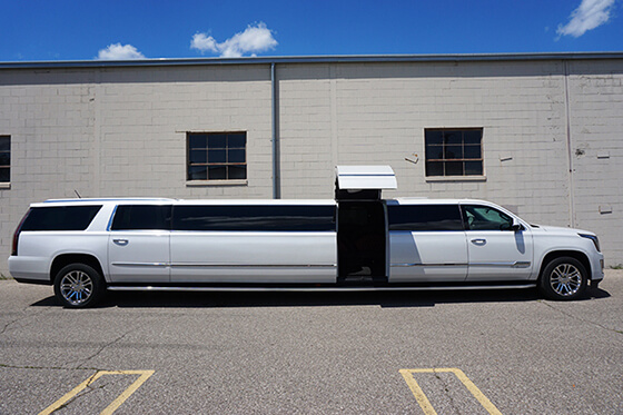 A 20 Passenger Escalade Limo