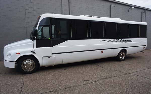 Exterior of a 35 Passenger Bus