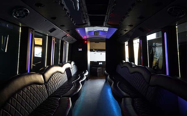 Inside a 35 Passenger Bus